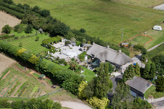 Ipplepen im Bundesland England, Großbritanien vom Flugzeug aus