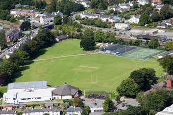 Berry Pomeroy im Bundesland England, Großbritanien aus der Luft