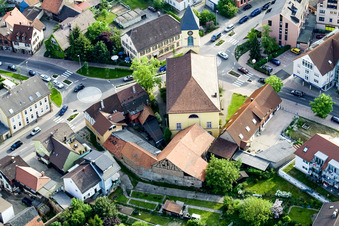 Ludwigskirche im Ortsteil Langensteinbach in Karlsbad im Bundesland Baden-Württemberg, Deutschland