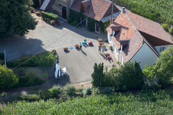 Schrägluftbild von Coudrecieux, La Petite Franchaise (Apiculteur) im Bundesland Sarthe, Frankreich