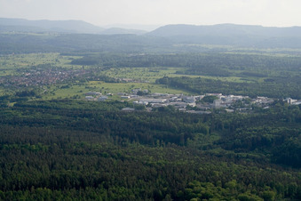 Ittersbach Industriegebiet im Ortsteil Im Stockmädle in Karlsbad im Bundesland Baden-Württemberg, Deutschland aus der Vogelperspektive