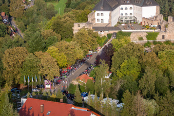 Altleiningen im Bundesland Rheinland-Pfalz, Deutschland von einer Drohne aus