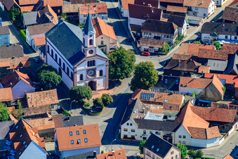 Kirche Neupotz an der Hauptstr im Bundesland Rheinland-Pfalz, Deutschland