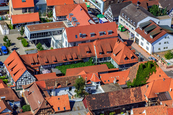 Luftbild von Kandel, Frankenhofpassage im Bundesland Rheinland-Pfalz, Deutschland