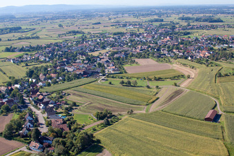 Legelshurst von Norden in Willstätt im Bundesland Baden-Württemberg, Deutschland