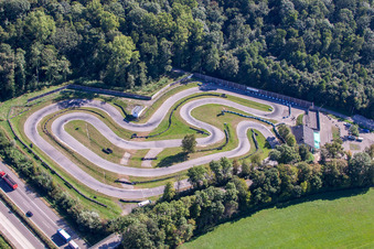 Luftbild von Urloffen, Kartbahn in Appenweier im Bundesland Baden-Württemberg, Deutschland