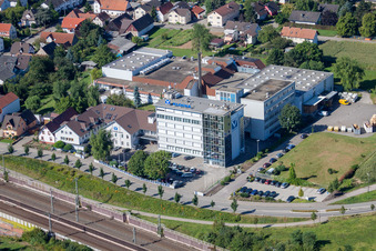 Urloffen, Klocke Pharma GmbH in Appenweier im Bundesland Baden-Württemberg, Deutschland von oben