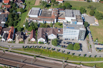 Urloffen, Klocke Pharma GmbH in Appenweier im Bundesland Baden-Württemberg, Deutschland von oben gesehen