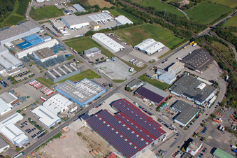 Industrie- und Gewerbegebiet Industriestraße in Appenweier im Bundesland Baden-Württemberg, Deutschland
