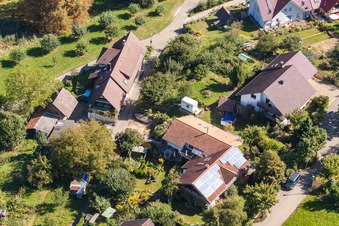 Im Ries im Ortsteil Fessenbach in Offenburg im Bundesland Baden-Württemberg, Deutschland von oben