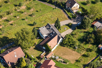 Im Ries im Ortsteil Fessenbach in Offenburg im Bundesland Baden-Württemberg, Deutschland von oben gesehen