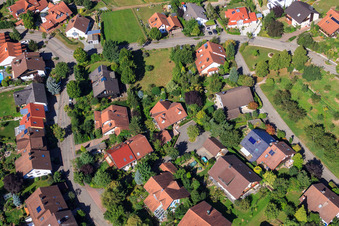 Im Schwarzwäldele im Ortsteil Fessenbach in Offenburg im Bundesland Baden-Württemberg, Deutschland von oben