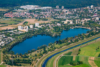 Offenburg, Gifizsee im Ortsteil Uffhofen im Bundesland Baden-Württemberg, Deutschland