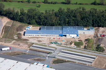 Gewerbegebiet Horst, Fa. Alfa Aesar Thermo Fisher im Ortsteil Minderslachen in Kandel im Bundesland Rheinland-Pfalz, Deutschland