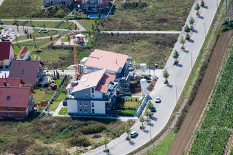 Am Höhenweg in Kandel im Bundesland Rheinland-Pfalz, Deutschland aus der Luft betrachtet