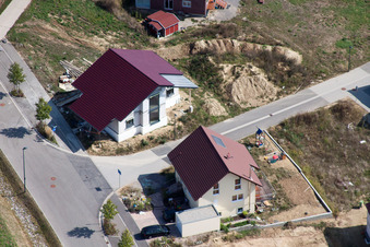 Am Höhenweg in Kandel im Bundesland Rheinland-Pfalz, Deutschland von oben gesehen