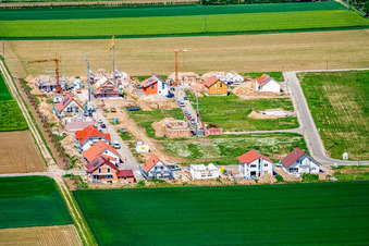 Neubaugebiet Brotäcker in Steinweiler im Bundesland Rheinland-Pfalz, Deutschland