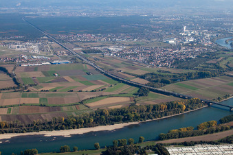 Luftbild von IKEA im Ortsteil Sandhofen in Mannheim im Bundesland Baden-Württemberg, Deutschland