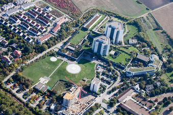 Klinikgelände des Krankenhauses BG Klinik Ludwigshafen im Ortsteil Oggersheim in Ludwigshafen am Rhein im Bundesland Rheinland-Pfalz, Deutschland
