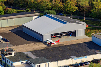 Luftbild von ASW Aeroservice Worms im Bundesland Rheinland-Pfalz, Deutschland