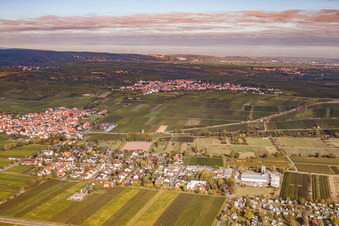 Ortsteil von Süden im Ortsteil Ungstein in Bad Dürkheim im Bundesland Rheinland-Pfalz, Deutschland