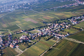 Kurpfalzstraße Loblocher Straße im Ortsteil Mußbach in Neustadt an der Weinstraße im Bundesland Rheinland-Pfalz, Deutschland
