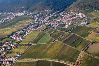 Kurpfalzstraße Meerspinnstr im Ortsteil Gimmeldingen in Neustadt an der Weinstraße im Bundesland Rheinland-Pfalz, Deutschland