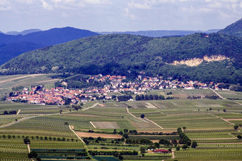 Ort in den Weinbergen von Osten in Frankweiler im Bundesland Rheinland-Pfalz, Deutschland