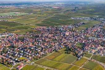 Maikammer von Westen im Bundesland Rheinland-Pfalz, Deutschland