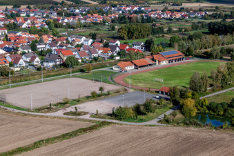 Fußball- Stadion Wiesental Stadion in Steinfeld im Bundesland Rheinland-Pfalz, Deutschland