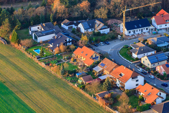 Römerring in Berg im Bundesland Rheinland-Pfalz, Deutschland vom Flugzeug aus