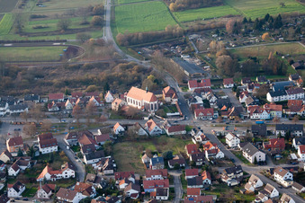 Kirchengebäude der Wallfahrtskirche Maria Bickesheim in Durmersheim im Bundesland Baden-Württemberg, Deutschland