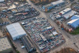 Luftbild von TipTop S&G im Ortsteil Rauental in Rastatt im Bundesland Baden-Württemberg, Deutschland