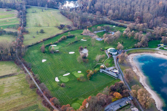 Luftbild von Golfclub Altrhein e.V im Ortsteil Ottersdorf in Rastatt im Bundesland Baden-Württemberg, Deutschland