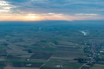 Drohnenaufname von Salmbach im Bundesland Bas-Rhin, Frankreich