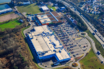 Marktkauf im Maximilian-Center im Ortsteil Maximiliansau in Wörth am Rhein im Bundesland Rheinland-Pfalz, Deutschland