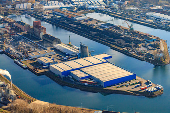 Salzgitter Mannesmann Stahlservice GmbH im Ortsteil Mühlburg in Karlsruhe im Bundesland Baden-Württemberg, Deutschland