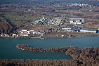 Wörth am Rhein, Industriebiet Oberwald im Ortsteil Maximiliansau im Bundesland Rheinland-Pfalz, Deutschland