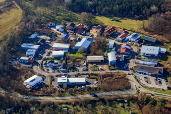 Gewerbegebiet Mittelwegring in Jockgrim im Bundesland Rheinland-Pfalz, Deutschland
