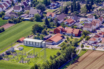 Umspannwerk Pfalzwerke Netz in Kandel im Bundesland Rheinland-Pfalz, Deutschland