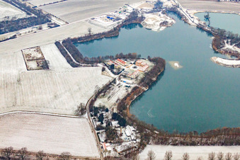 Luftbild von Speyer, Deutschhof, Am Deutschewühl in Otterstadt im Bundesland Rheinland-Pfalz, Deutschland