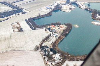 Luftaufnahme von Speyer, Deutschhof, Am Deutschewühl in Otterstadt im Bundesland Rheinland-Pfalz, Deutschland
