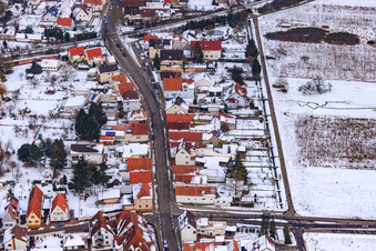 Schrägluftbild von Kandel, Saarstr im Bundesland Rheinland-Pfalz, Deutschland