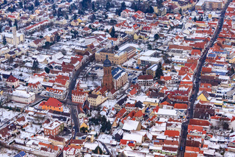 Luftbild von Martkstr in Kandel im Bundesland Rheinland-Pfalz, Deutschland