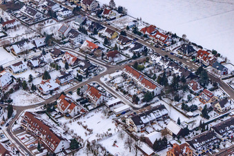 Burgenring Im Winter bei Schnee in Kandel im Bundesland Rheinland-Pfalz, Deutschland