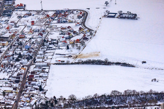 Stresemannstraße Im Winter bei Schnee in Kandel im Bundesland Rheinland-Pfalz, Deutschland