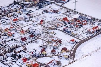 Am Höhenweg Im Winter bei Schnee in Kandel im Bundesland Rheinland-Pfalz, Deutschland