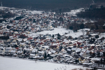 Ortsteil Schaidt in Wörth am Rhein im Bundesland Rheinland-Pfalz, Deutschland von einer Drohne aus