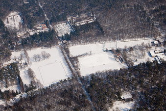 Karlsruhe, Sportplätze im Hardtwald DJK im Ortsteil Oststadt im Bundesland Baden-Württemberg, Deutschland