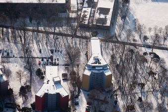 Karlsruhe, Fachhochschule, ABH-Wohnheim Domus 7 im Ortsteil Innenstadt-West im Bundesland Baden-Württemberg, Deutschland